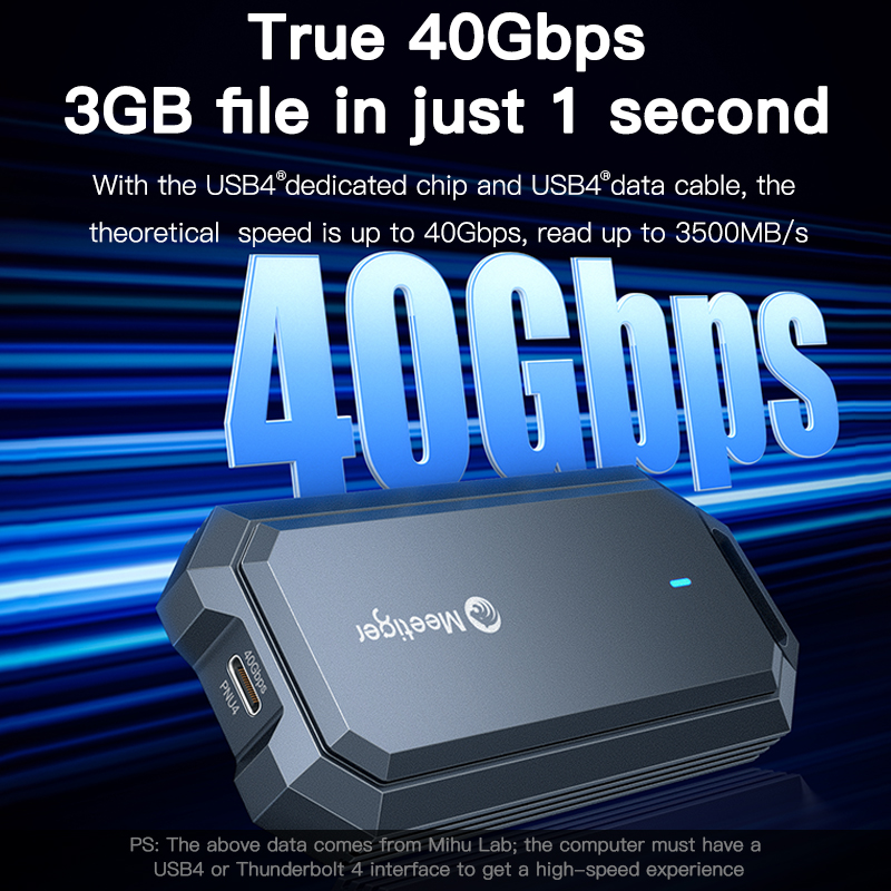 Boîtier SSD M.2 Meetiger 40 Gb - Usb4 40Gbps External Ssd 8Tb avis et prix