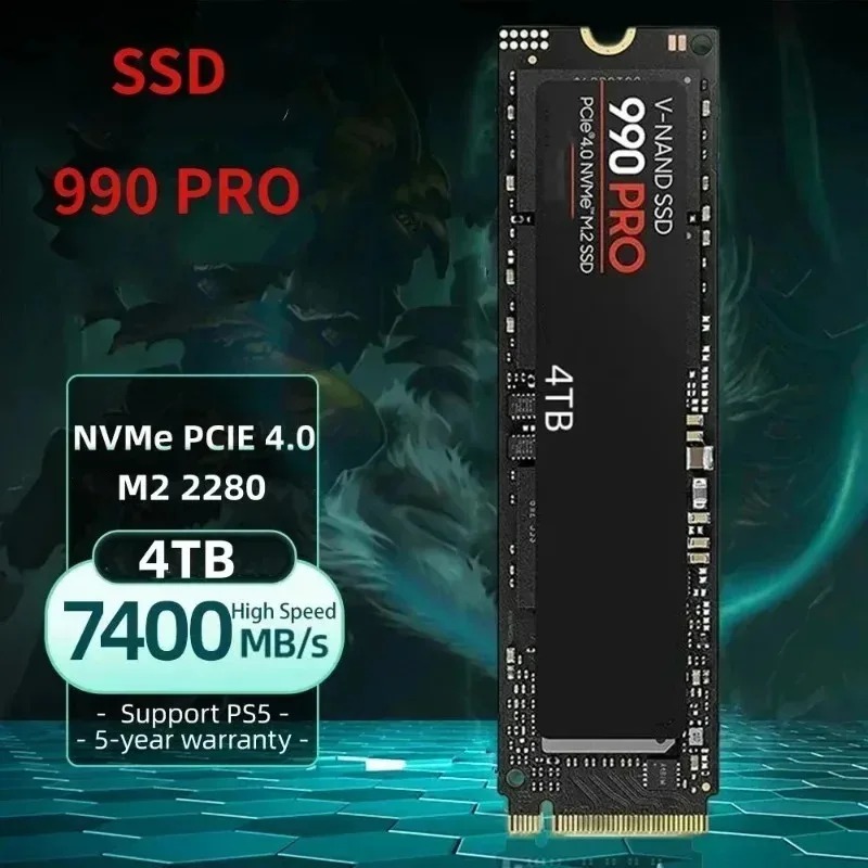 SSD 990 PRO Authentique – 512  - Pcie 4.0 4Tb 2280 Ssd 7450Mbps avis et prix