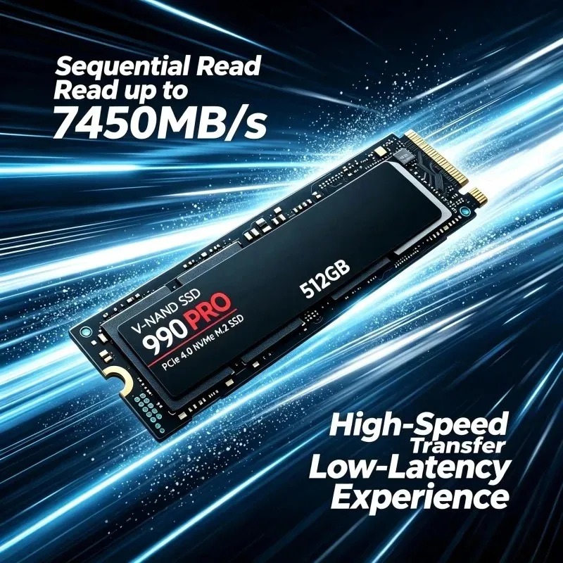 SSD 990 PRO Authentique – 512  - Pcie 4.0 4Tb 2280 Ssd 7450Mbps avis et prix